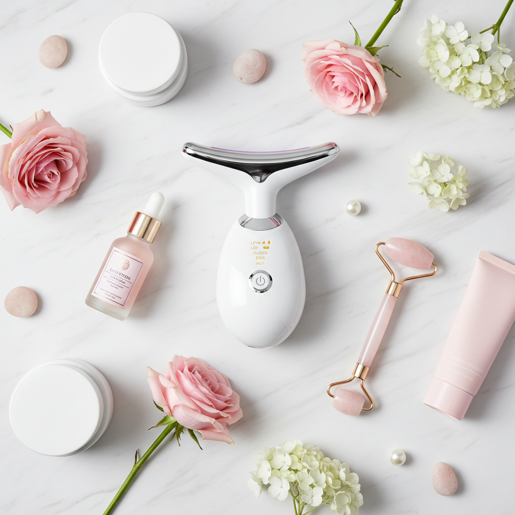 Flat lay s kosmetikou